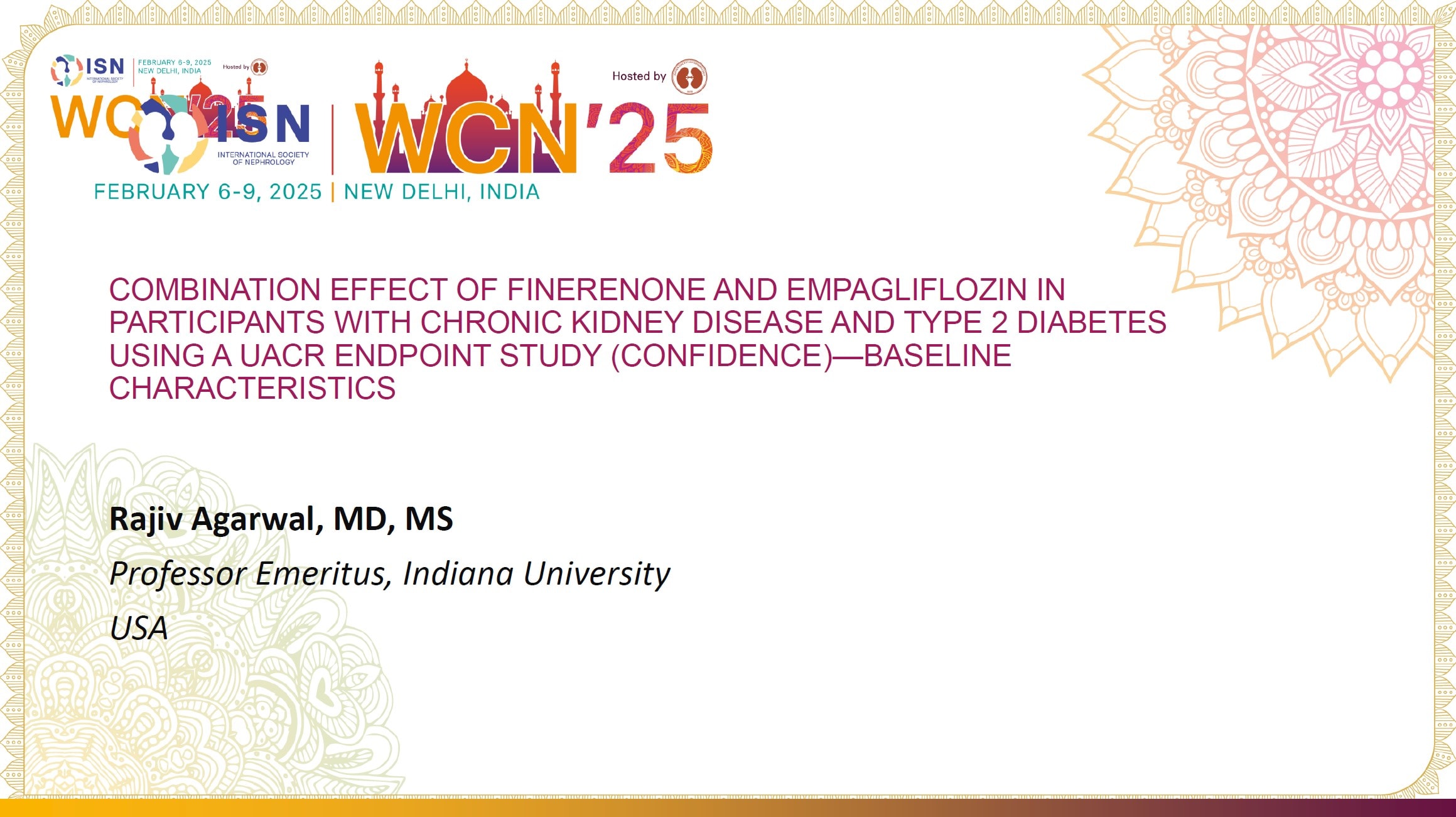 Agarwal_WCN2025 CONFIDENCE Baseline Characteristics_Thumbnail