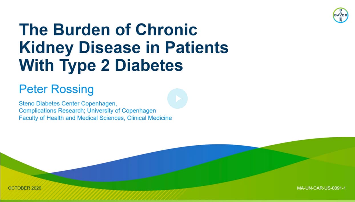 The Burden of Chronic Kidney Disease in Patients With Type 2 Diabetes