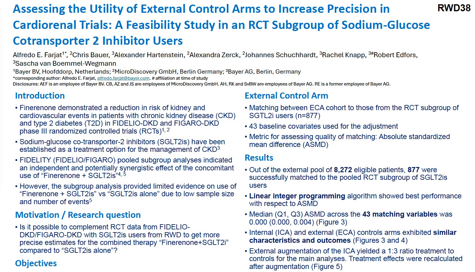 Assessing the Utility of External Control Arms to Increase Precision in Cardiorenal Trials - A Feasibility Study in an RCT Subgroup of Sodium-Glucose Cotransporter 2 Inhibitor Users